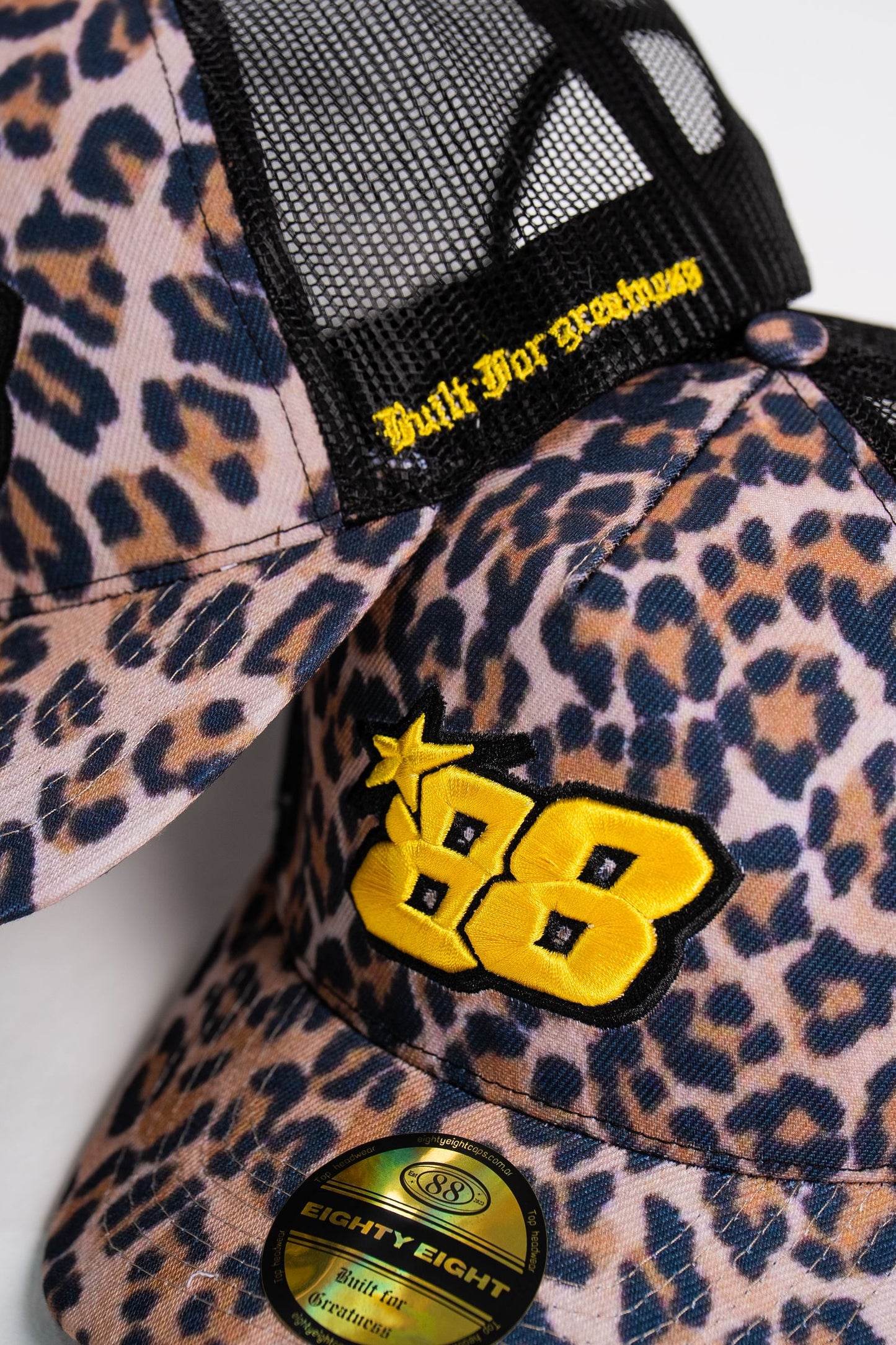 Animal print trucker