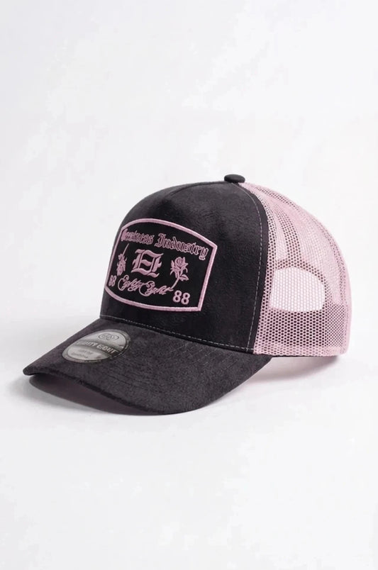 Black n roses gamuza trucker