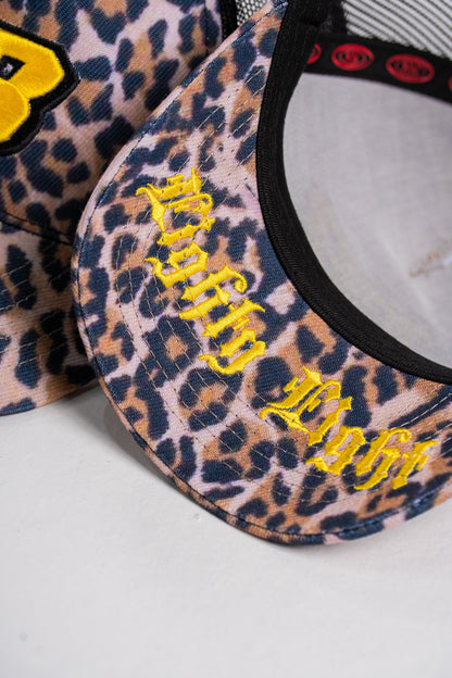 Animal print trucker