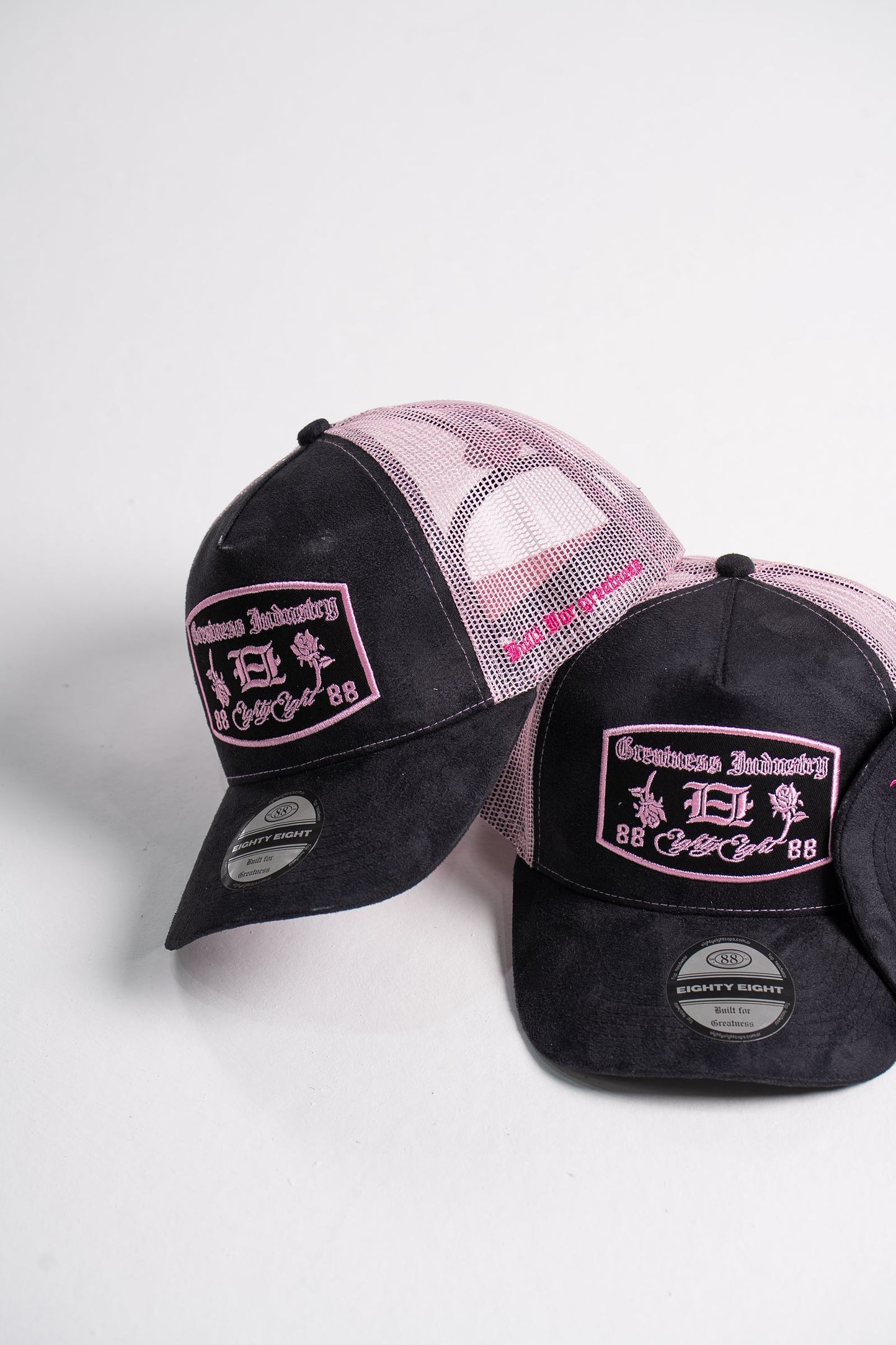 Black n roses gamuza trucker