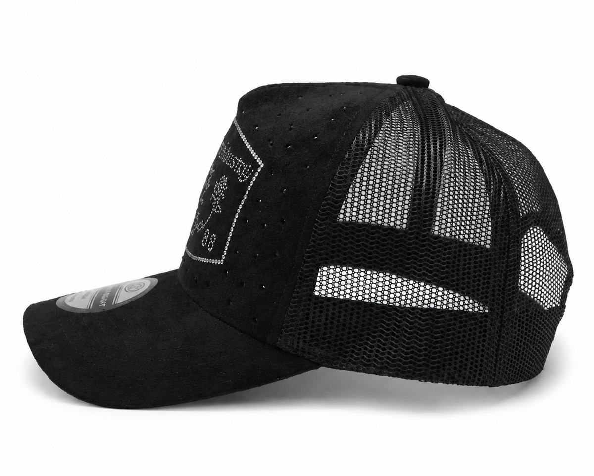 Trucker con brillo blanco
