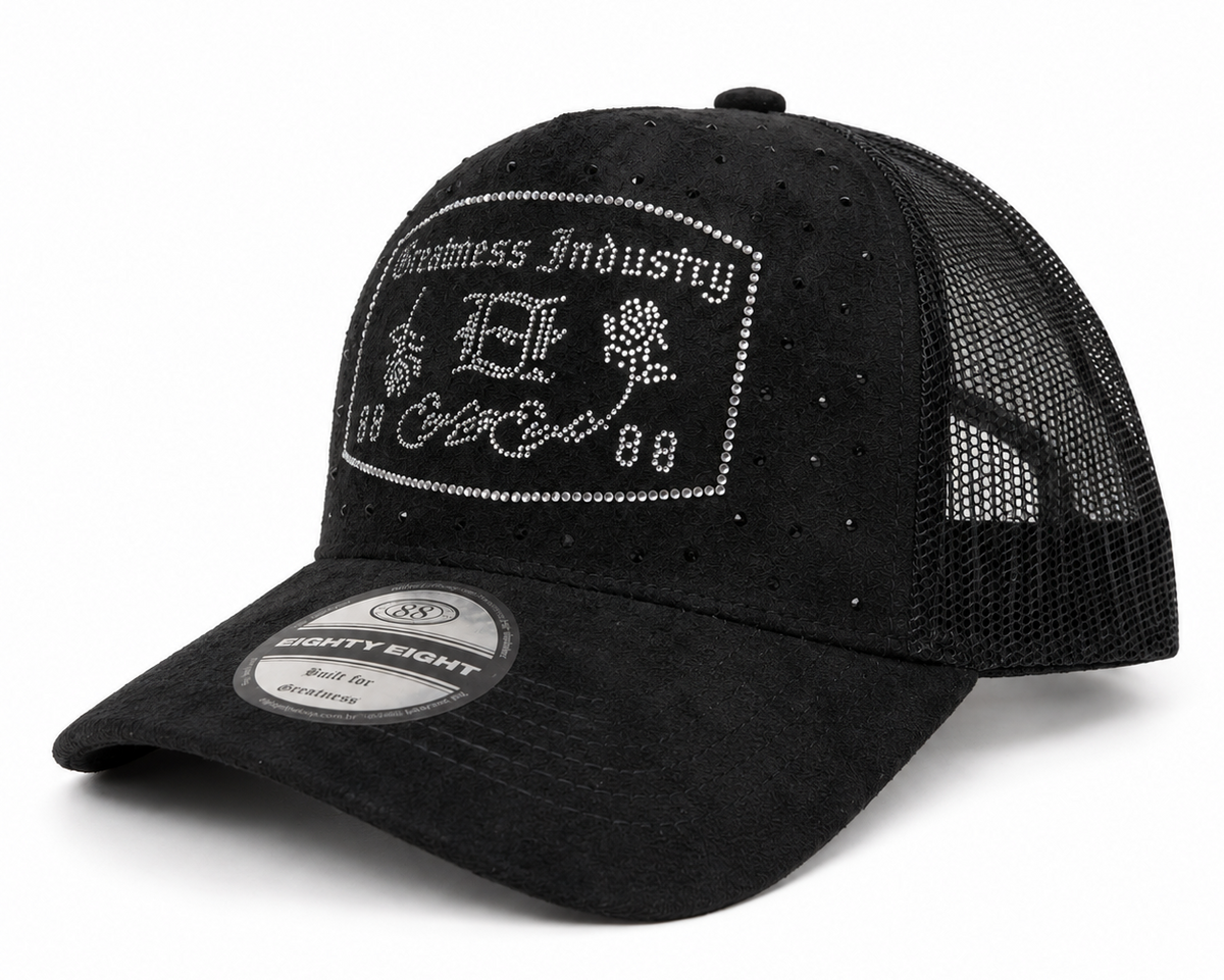 Trucker con brillo blanco