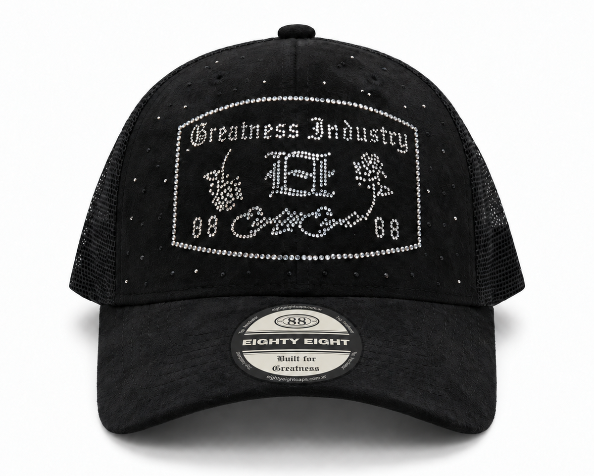 Trucker con brillo blanco